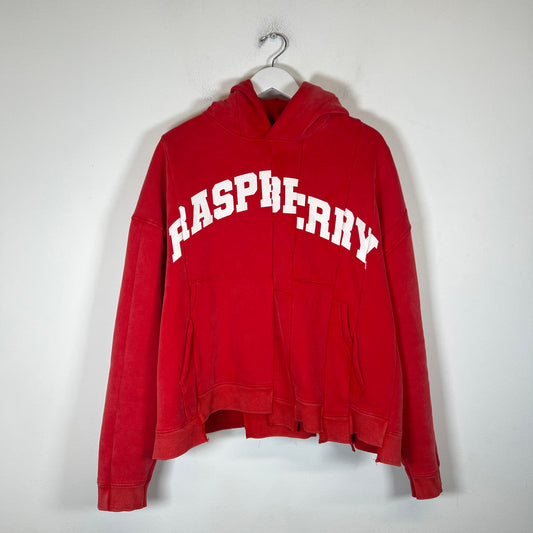 GV Gallery Raspberry Hills Red Spliced Hoodie Size XL