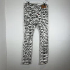Hysteric Glamour 'Damned' Allover Script Jeans