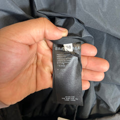 Balenciaga Black/Black All Over Logo Puffer Jacket Size 50