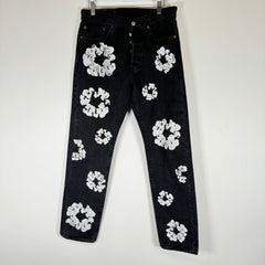 Denim Tears Black Wreath Jeans Size 31