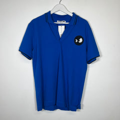 Alexander McQueen MCQ Blue Polo Shirt Size M