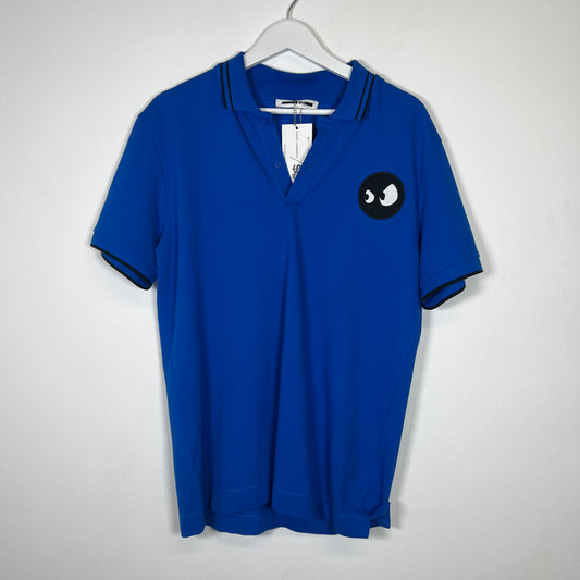 Alexander McQueen MCQ Blue Polo Shirt Size M