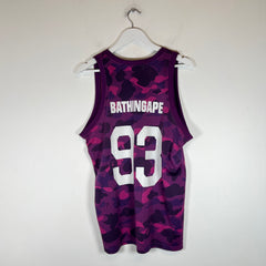Bape Purple Camo Mesh Tank Top Size L