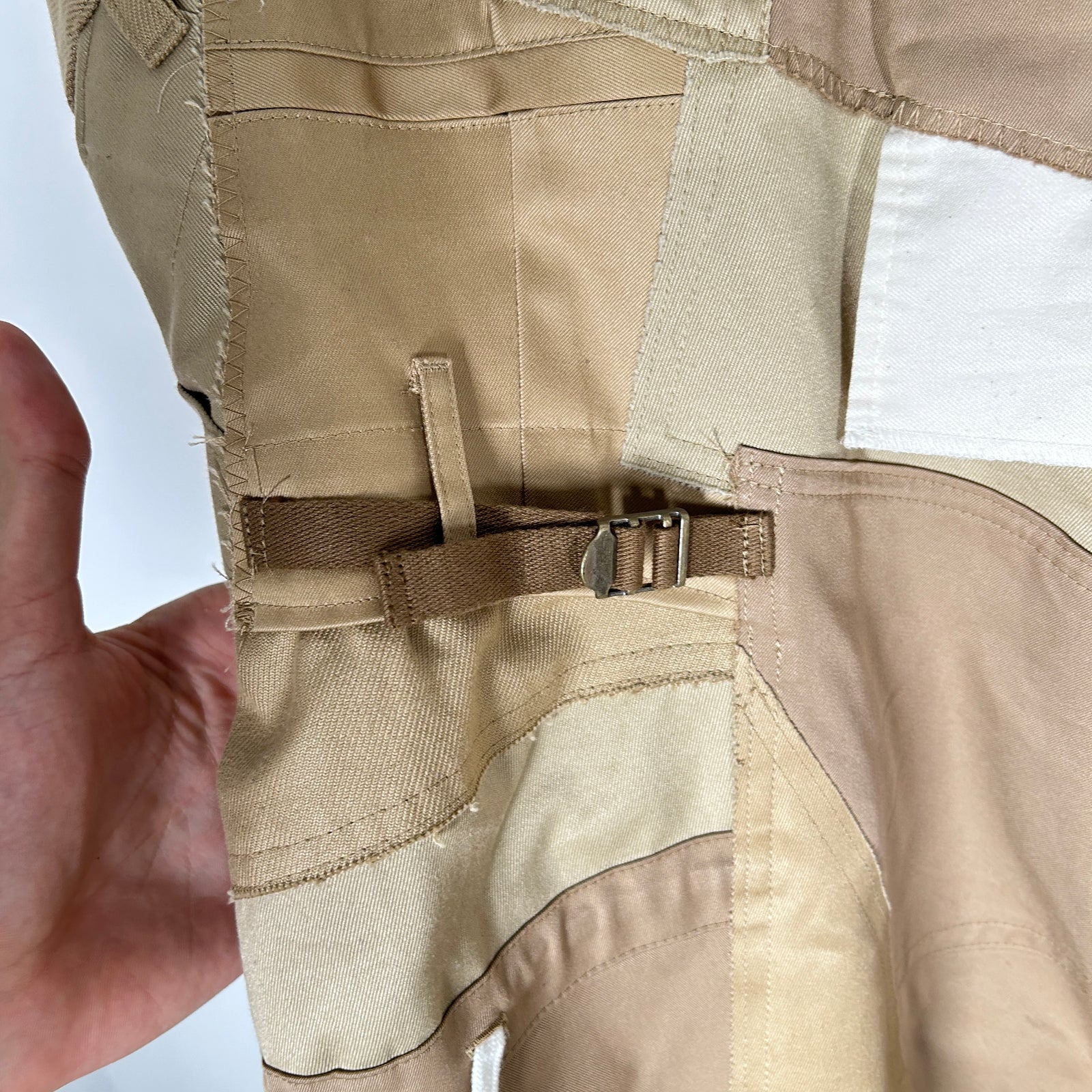 Junya Watanbe CDG Khaki Patchwork Dress Size S