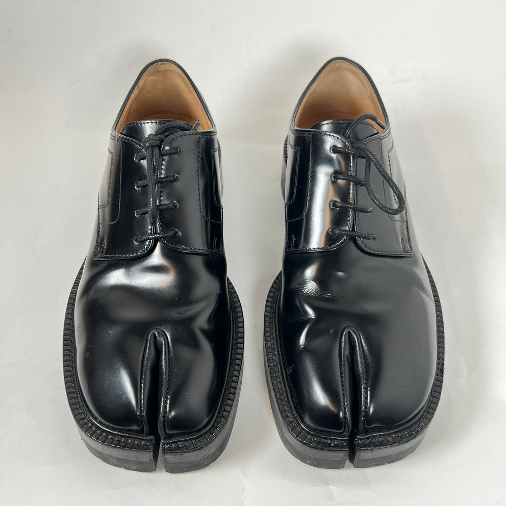 Maison Margiela Black Tabi Derbys Size 38