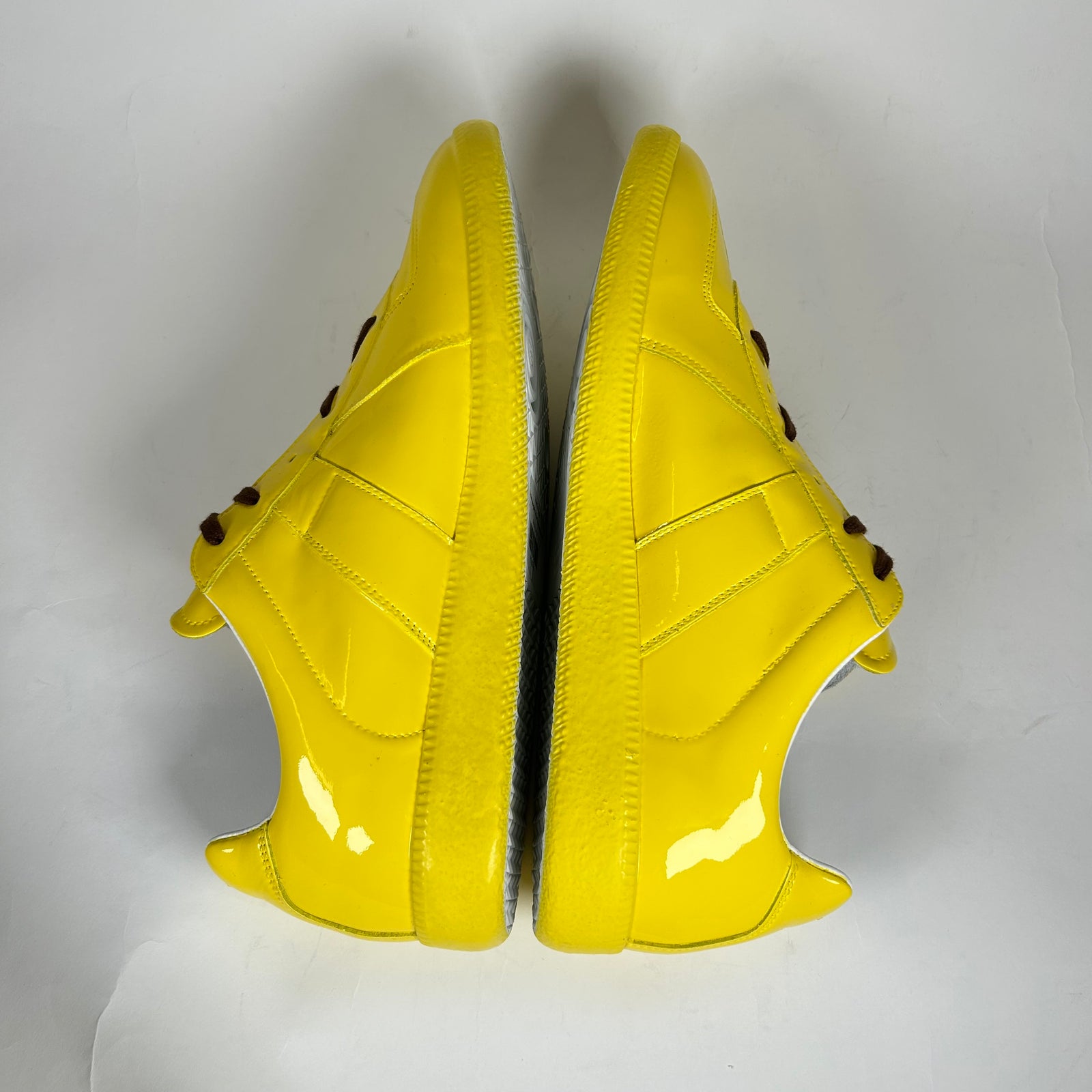 Maison Margiela Yellow Patent Leather Gats Size 45