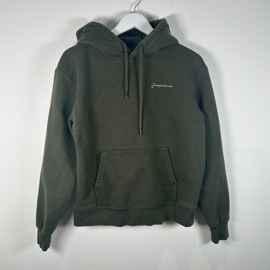 Jaquemus Logo Green Hoodie Size S