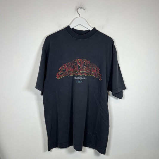 Balenciaga Vintage Black Offshore Logo T-Shirt Size M