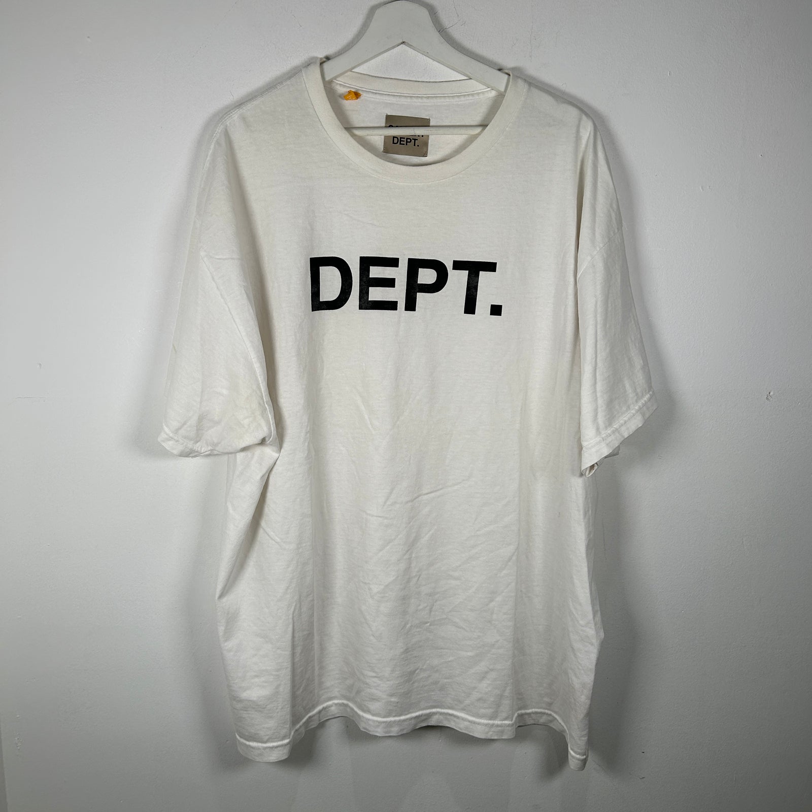 Gallery Dept White 'Dept' T-Shirt Size XL