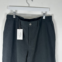 Issey Miyake Men Black Adjustable Slack Pants Size 36