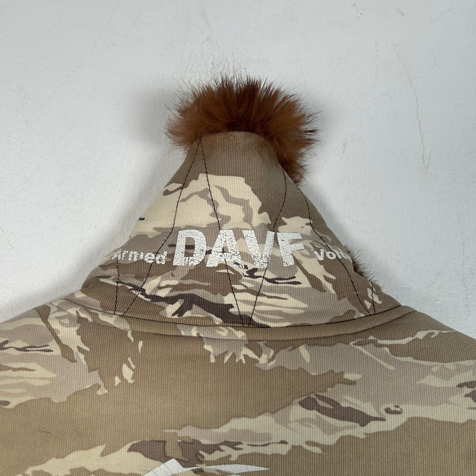 Undercover AW01 D.A.V.F Tiger Camo Fur Liner Jacket Size M