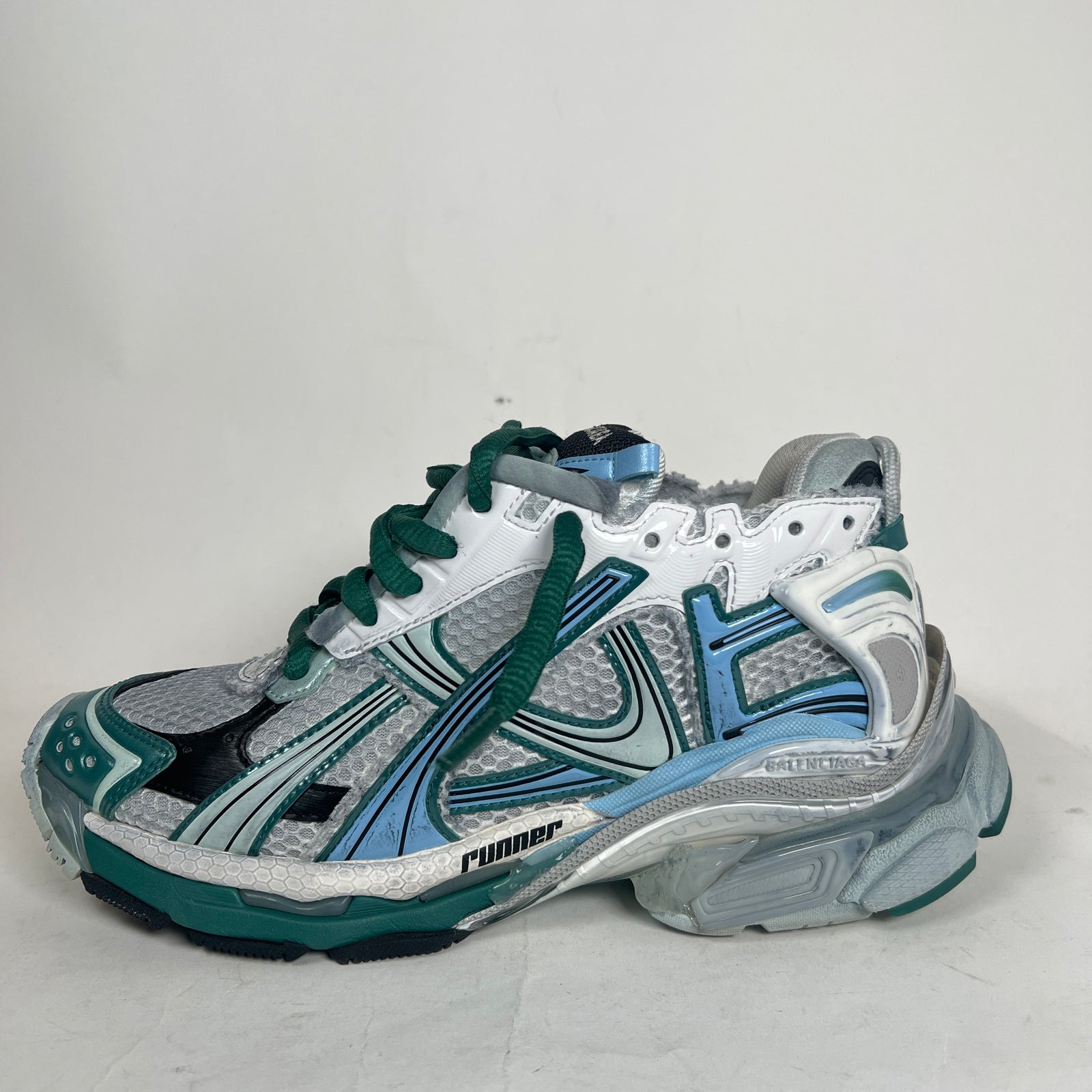 Balenciaga Green/Blue Runners Size 38