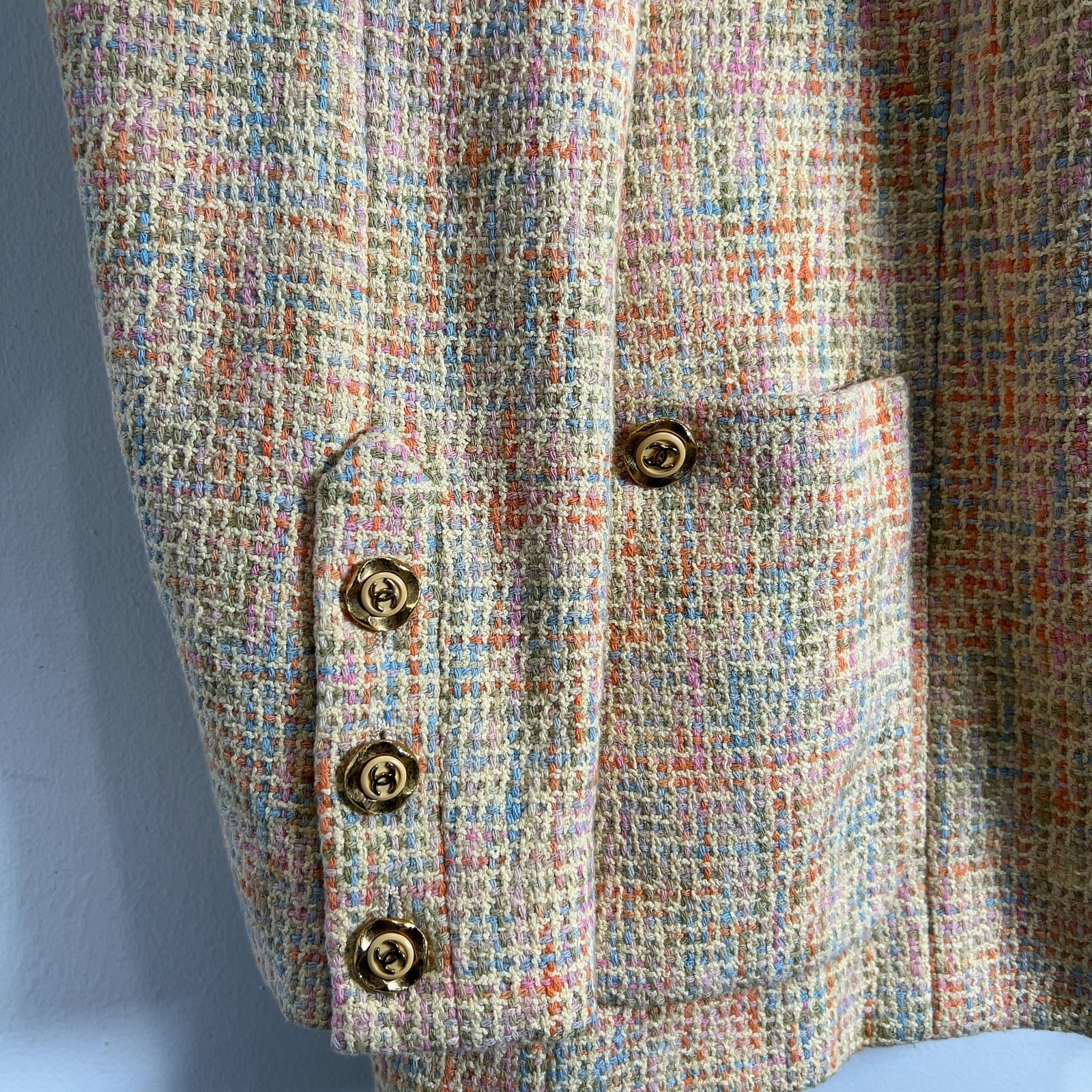 Chanel Cruise FW94 Easter Tweed Jacket Size S