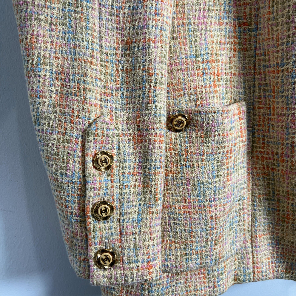 Chanel Cruise FW94 Easter Tweed Jacket Size S