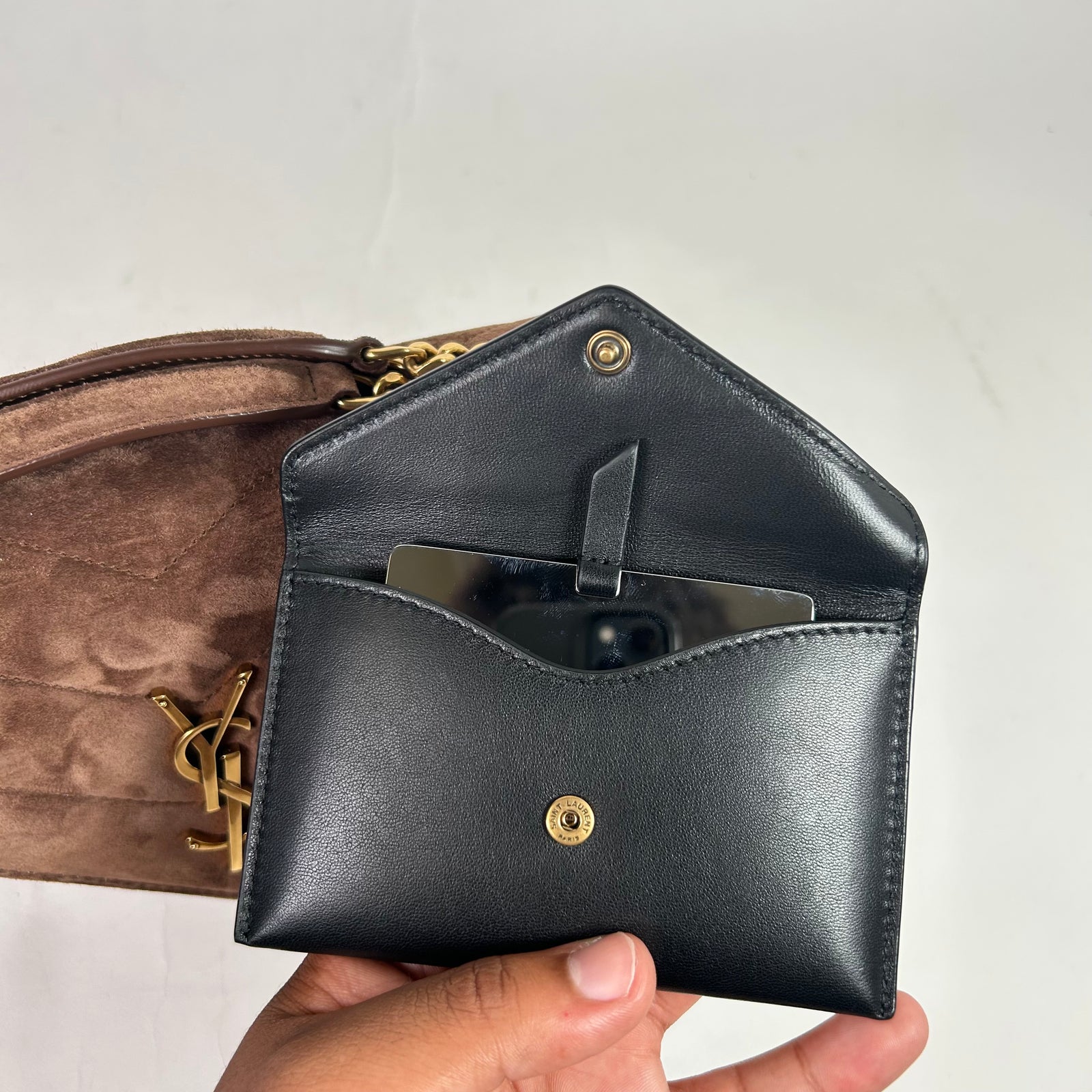 Saint Laurent Small Matelasse LouLou Suede Bag