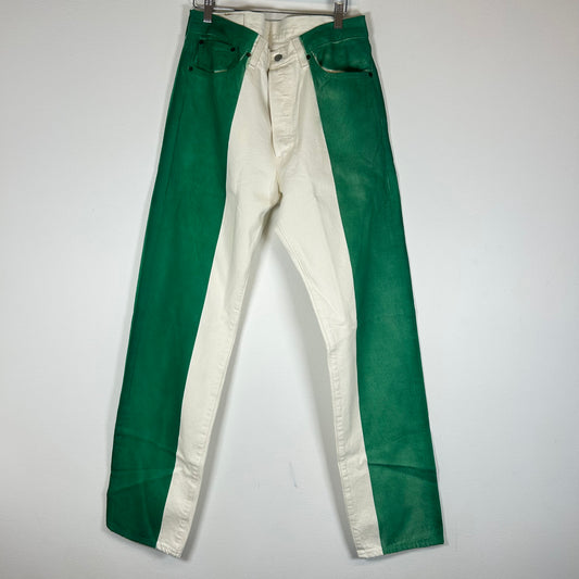 Denim Tears White/Green Lagos Jeans Size 34