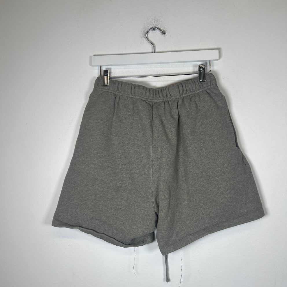 Essentials Grey Logo Shorts Size S