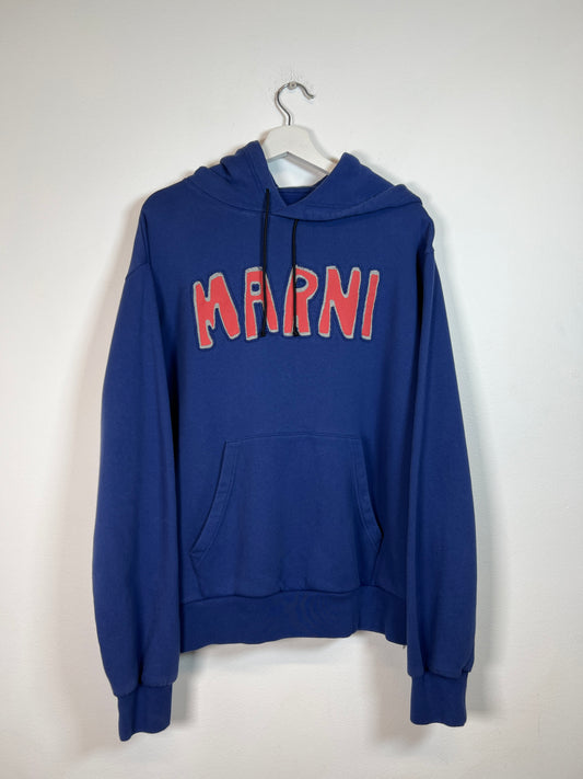 Marni Spell-out Logo Hoodie Size 48
