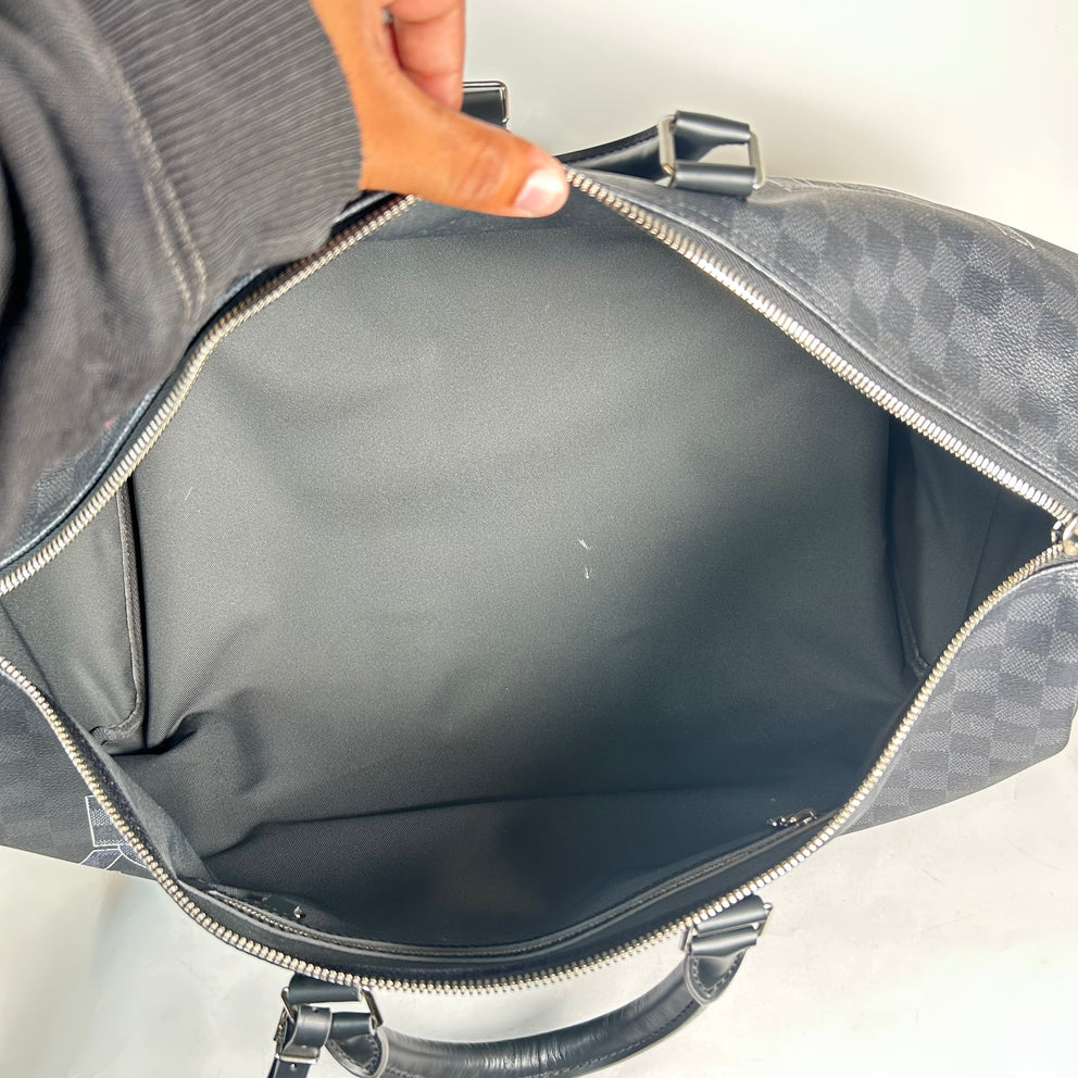 Louis Vuitton Damier Graphite Canvas Keepall Bandouliere 50