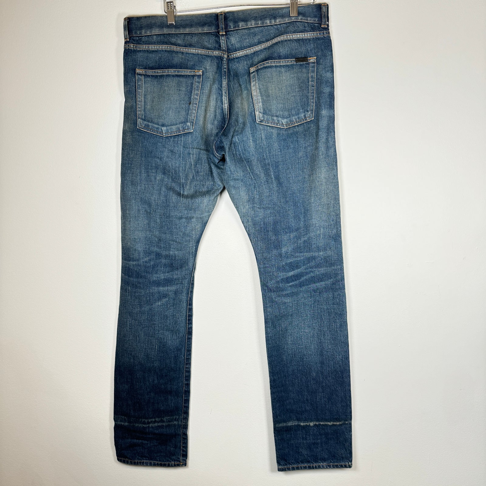 Saint Laurent Blue Washed D 18 Jeans Size 36