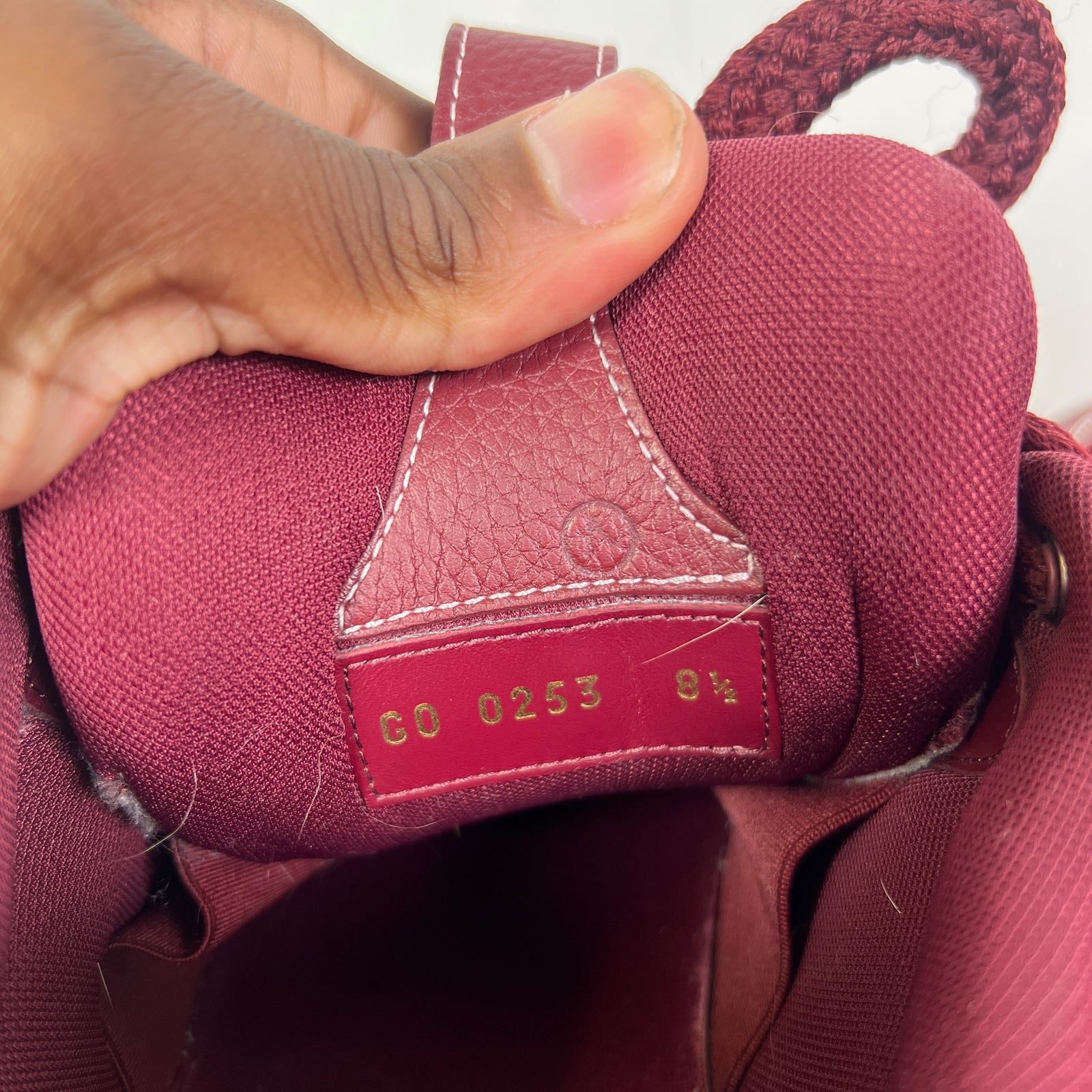 Louis Vuitton Burgundy Skate Sneaker
