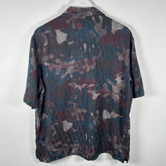 Dior x Peter Doig Oblique Saddle Button-Up Shirt Size Large