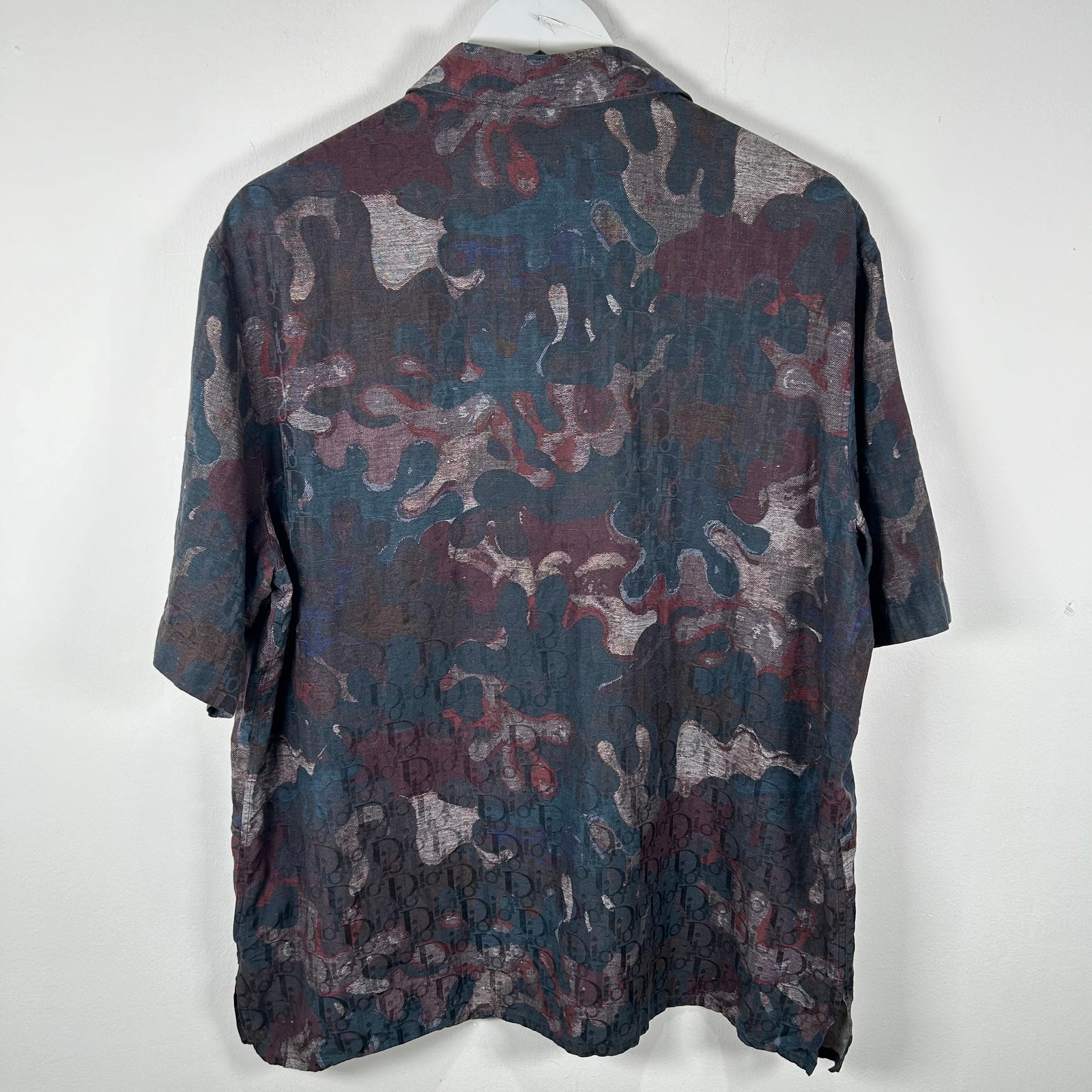 Dior x Peter Doig Oblique Saddle Button-Up Shirt Size Large