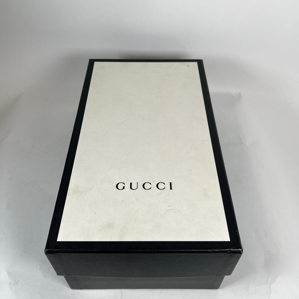 Gucci Black Web Rubber Sandals Size GG 12