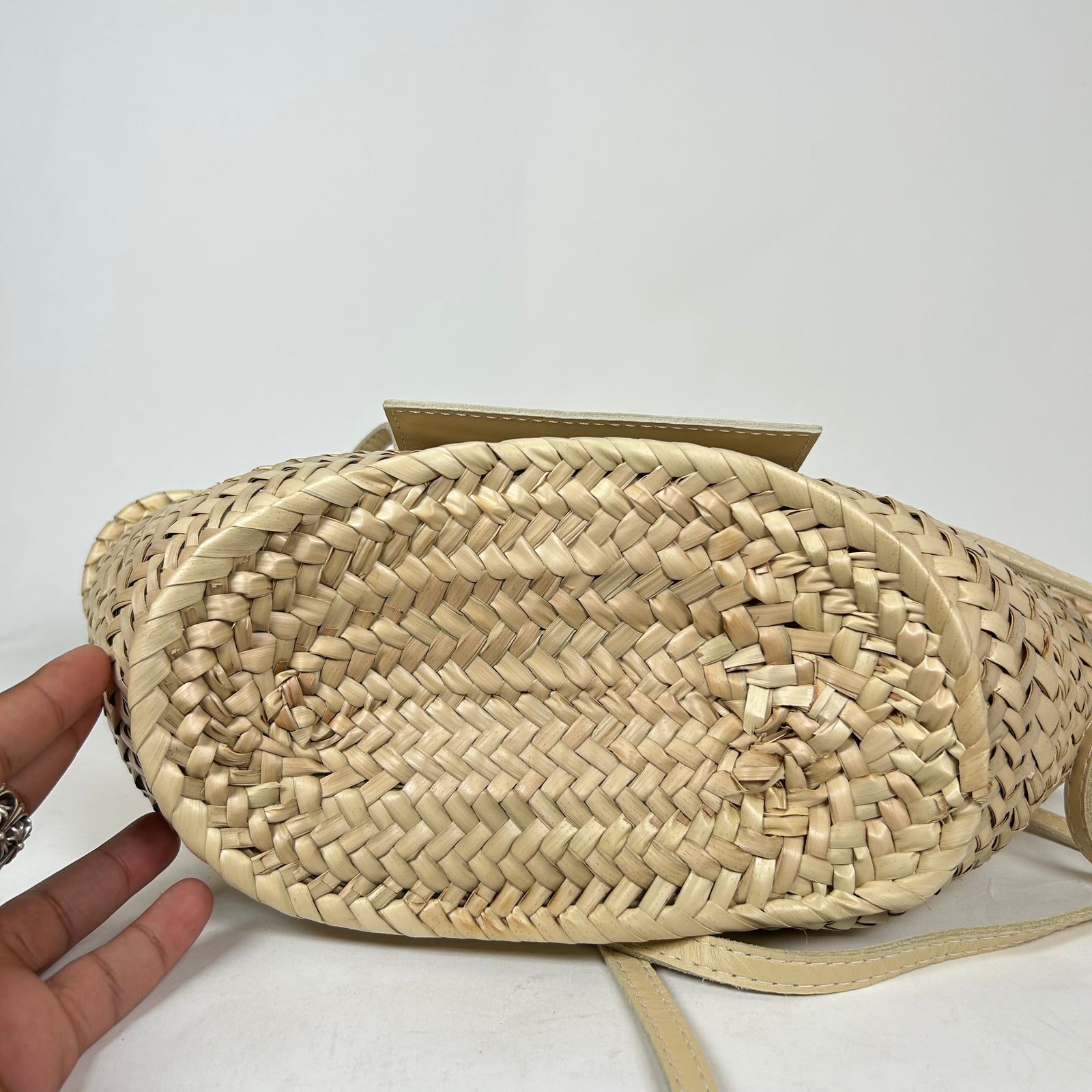 Jacquemus Ivory Small Le Petit Panier Soli Basket Bag