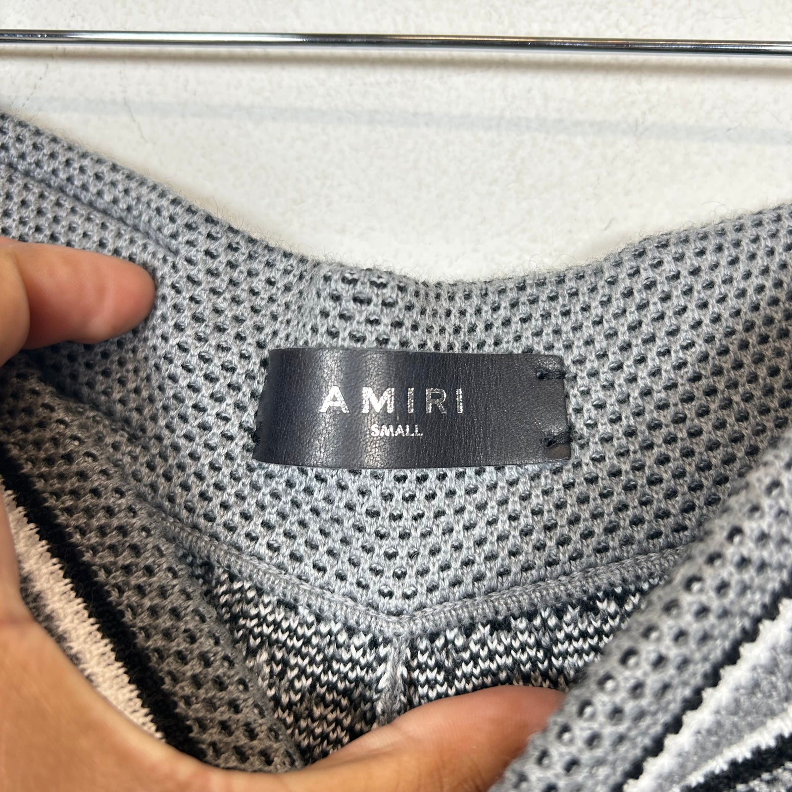 Amiri Grey MA Paisley Shorts Size S