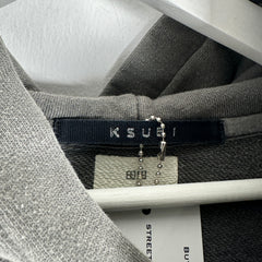 Ksubi Grey Washed Hoodie Size S