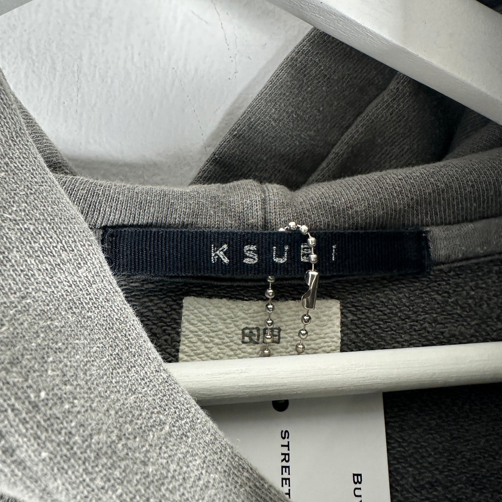 Ksubi Grey Washed Hoodie Size S