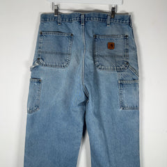 Carhartt Vintage Distressed Denim Double Knee Carpenter Jeans