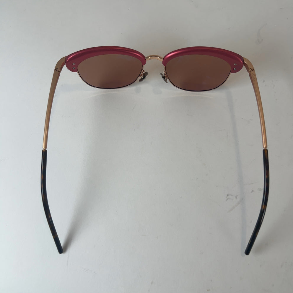 Pomellato Raspberry Wire Frame Sunglasses