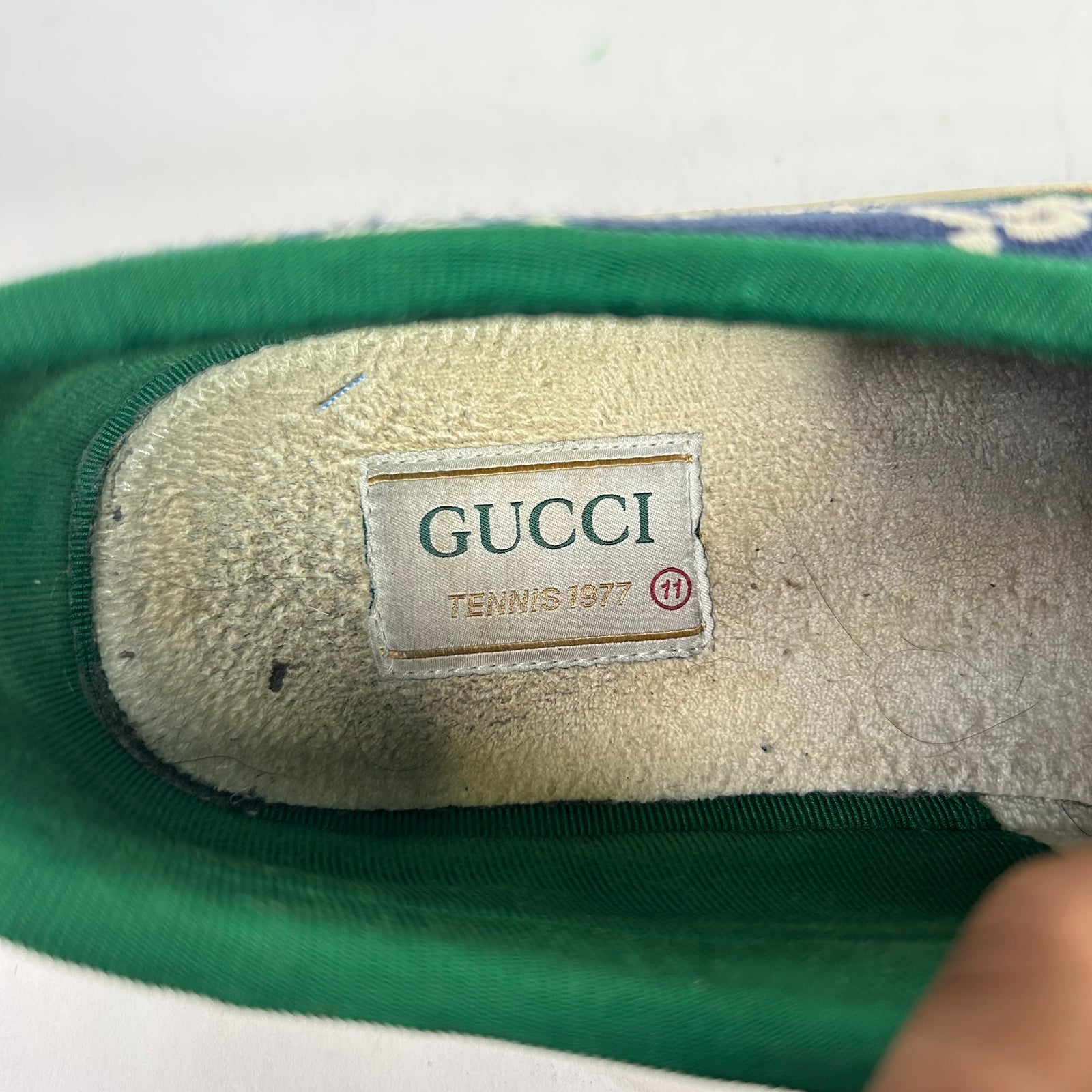 Gucci 1977 Tennis Monogram Low-Top Sneakers