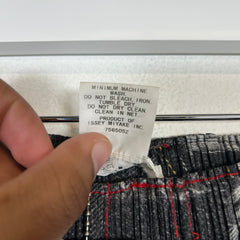 PLEATS PLEASE Issey Miyake Denim Trompe L'oeil Pants Size 4