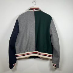 Thom Browne Color Block Wool Varsity Jacket