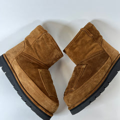 Acne Studios Brown Low Shearling Boots Size 42