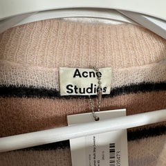 Acne Studios Loose Mohair Multi Strip Sweater Size XS