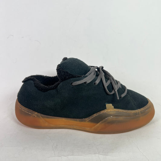 ERL Black/Gum Vamp Suede Low-Top Sneaker Size 12