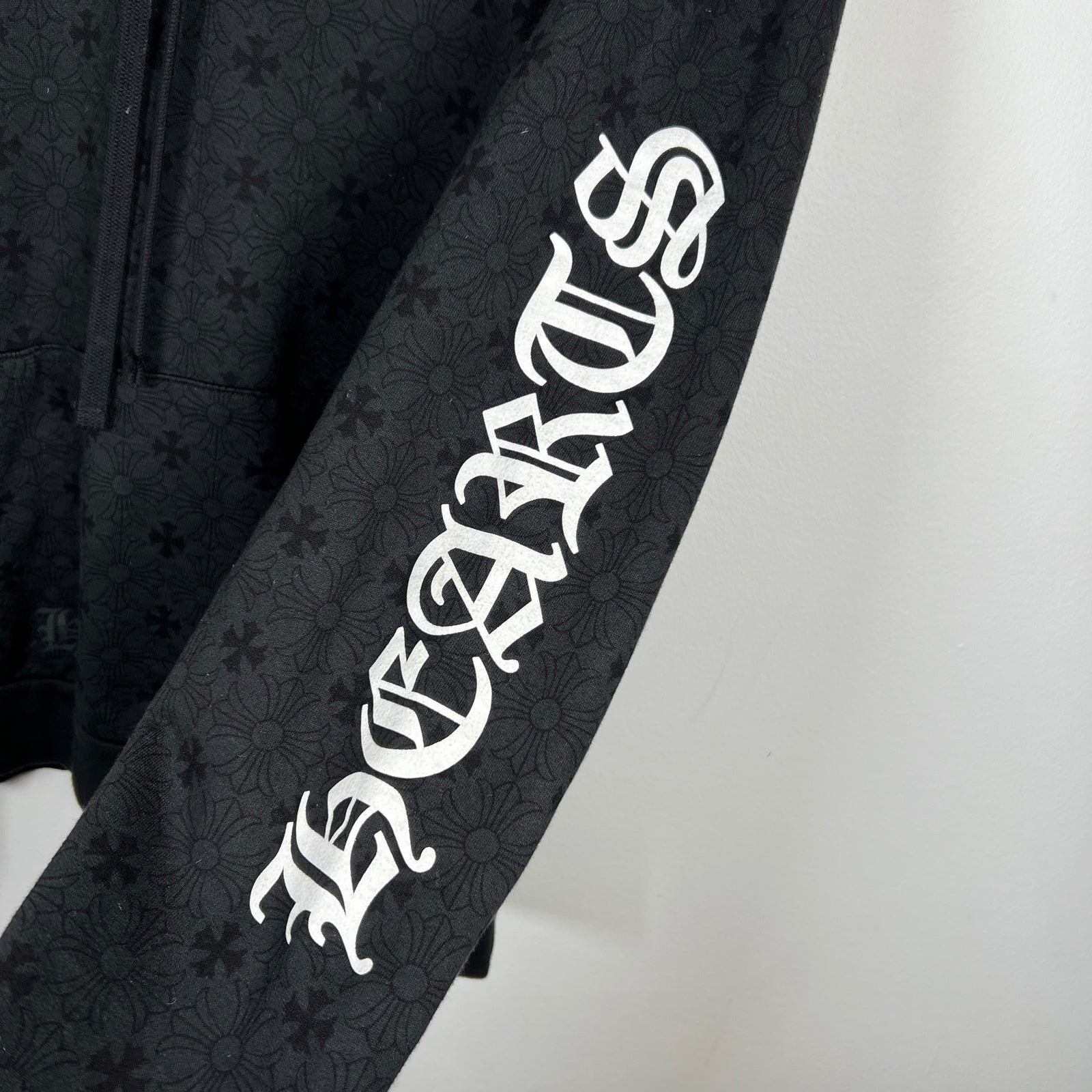 Chrome Hearts Black Monogram Hoodie Size L