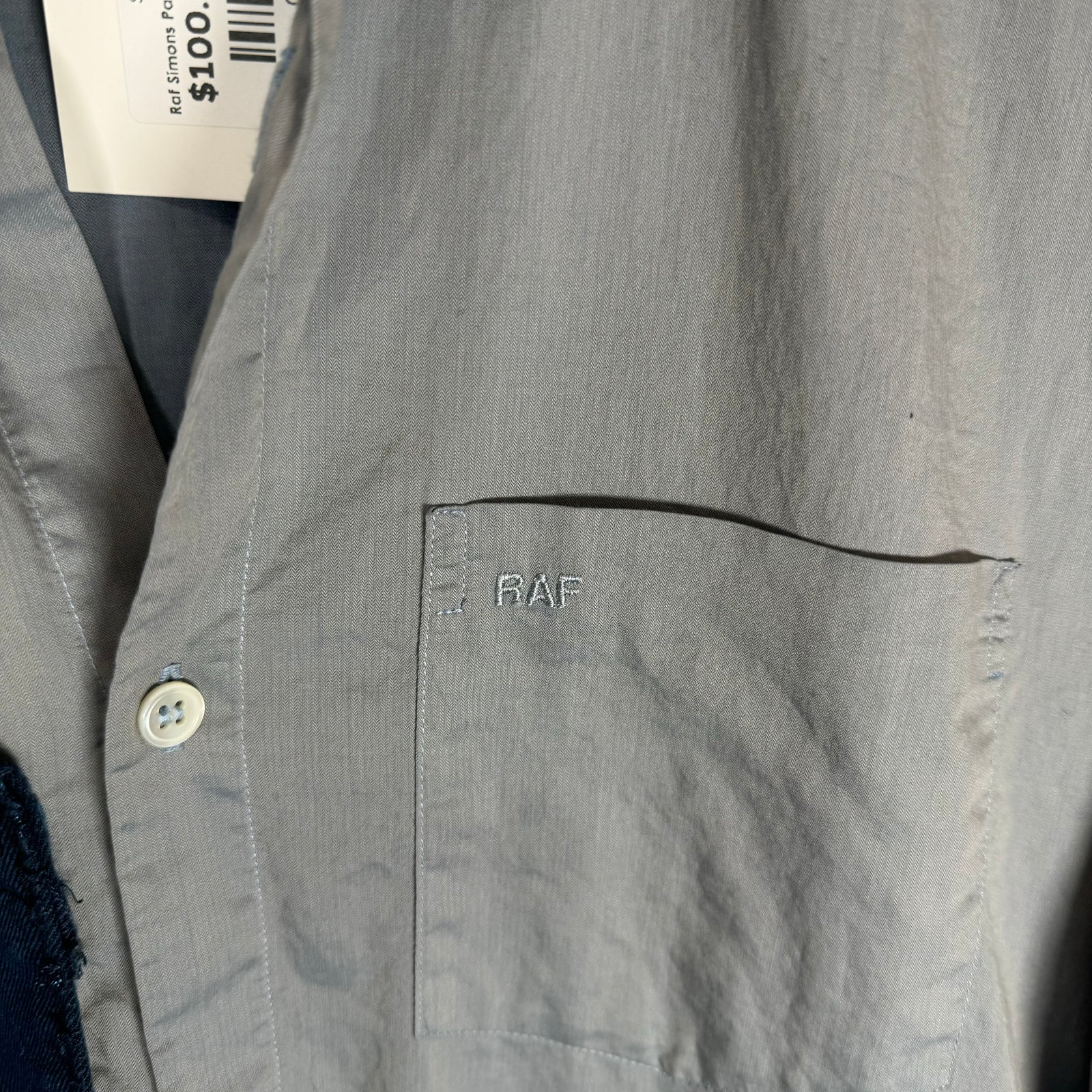 Raf Simons Patchwork Button Up Shirt Size XL