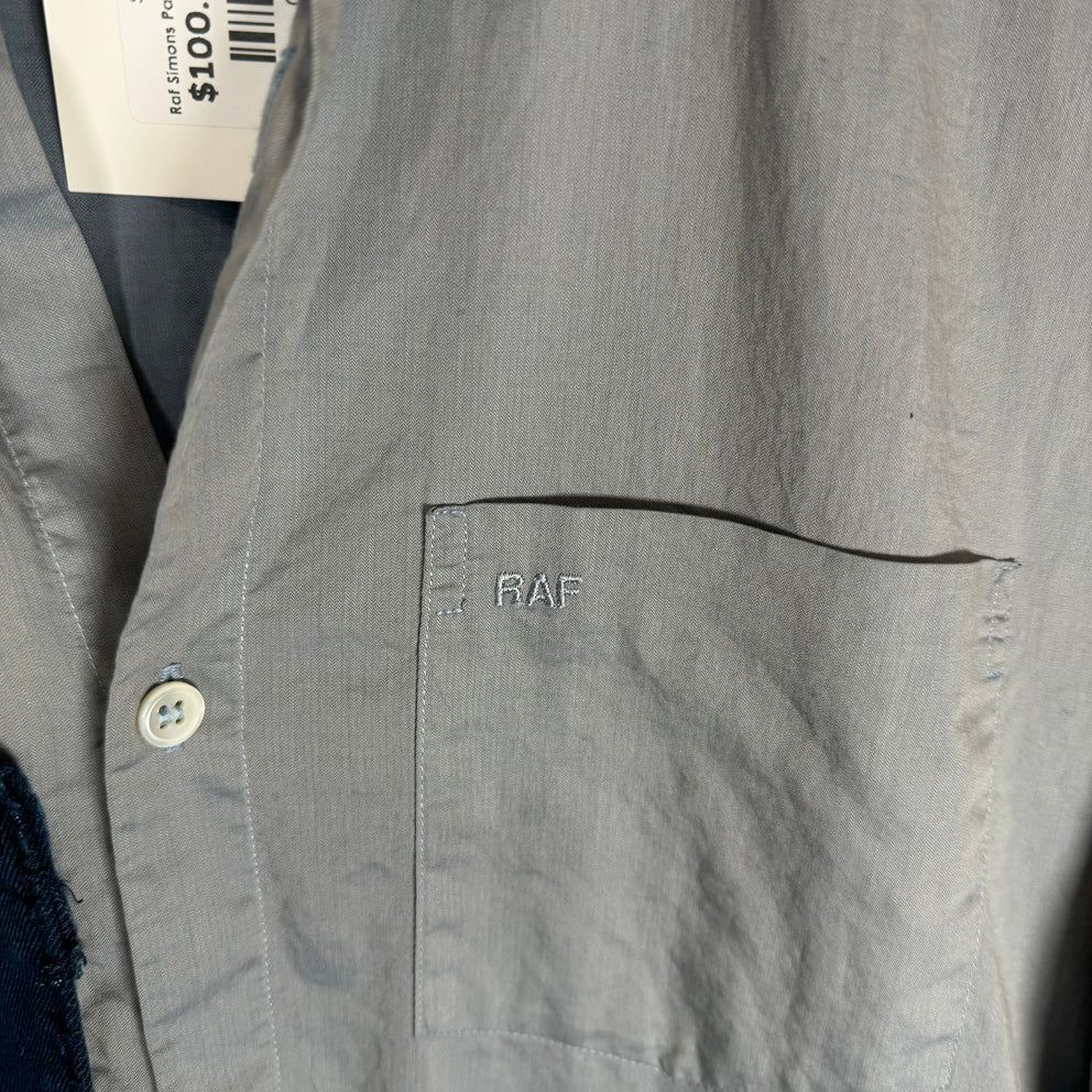 Raf Simons Patchwork Button Up Shirt Size XL