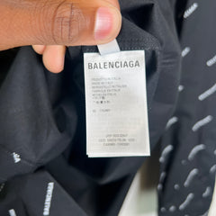 Balenciaga AOP Poplin Button-Up Shirt