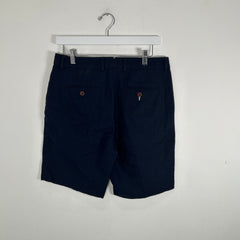 Gant Rugger Navy Linen Shorts Size 32