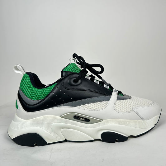 Dior B22 White/Green Sneaker Size 45