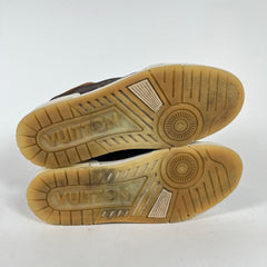 Louis Vuitton Brown Suede Trainers LV 8.5