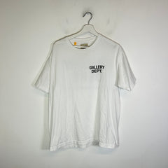 Gallery Dept White/Black Souvenir Logo T-Shirt Size M