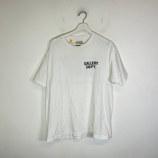 Gallery Dept White/Black Souvenir Logo T-Shirt Size M