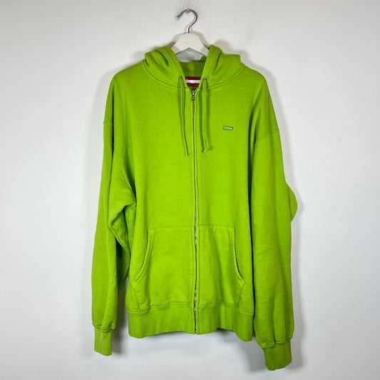Supreme Lime Green Mini Bogo Zip-Up Hoodie Size XL